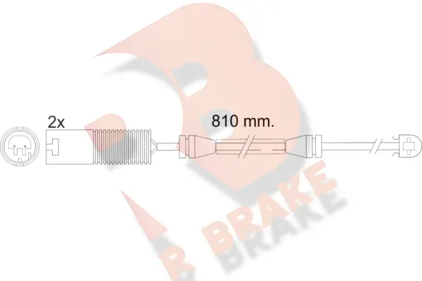 Warning Contact, brake pad wear (610425RB)