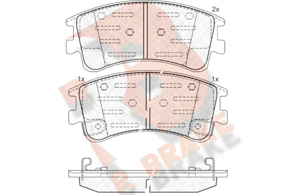 Brake Pad Set, disc brake (RB1578)
