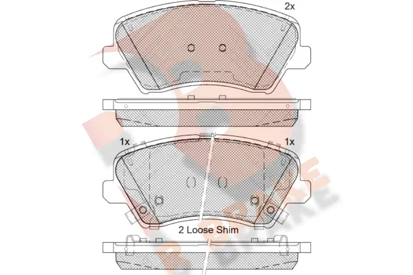 Brake Pad Set, disc brake (RB2029-207)