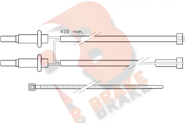 Warning Contact, brake pad wear (610114RB)