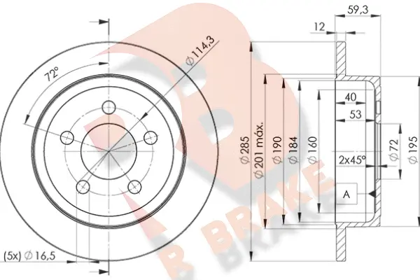 Brake Disc (78RBD25122)