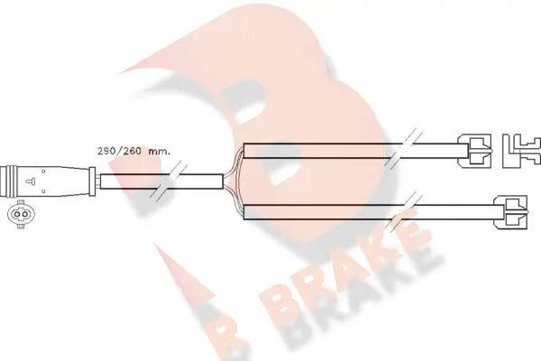 Warning Contact, brake pad wear (610335RB)