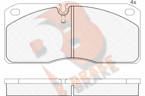 Brake Pad Set, disc brake (RB1078)