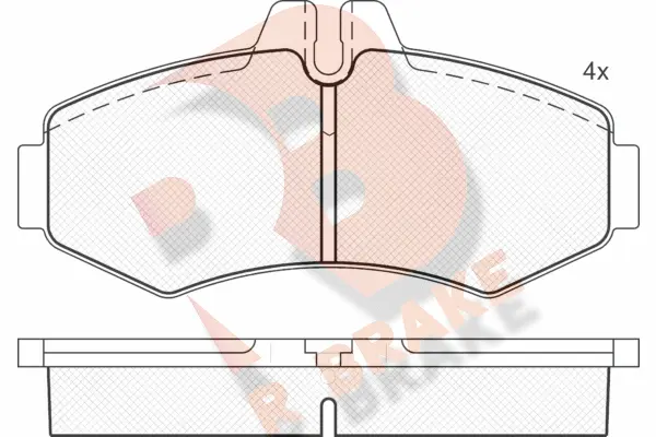 Brake Pad Set, disc brake (RB1288)