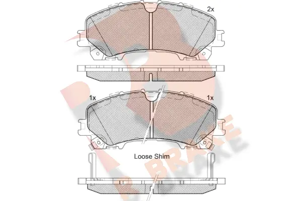 Brake Pad Set, disc brake (RB2202)