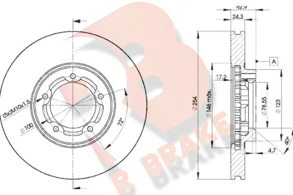 Brake Disc (78RBD25610)