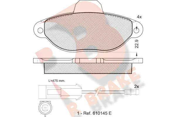 Brake Pad Set, disc brake (RB0924)