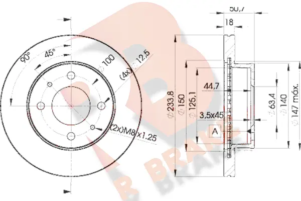 Brake Disc (78RBD20550)