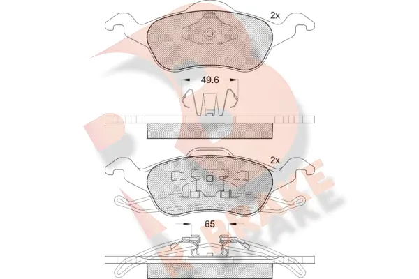 Brake Pad Set, disc brake (RB1264)