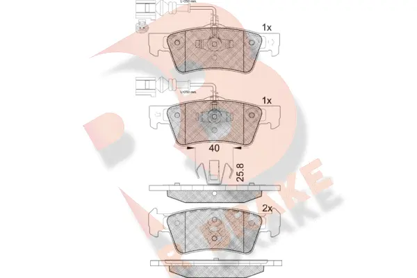 Brake Pad Set, disc brake (RB1815-203)