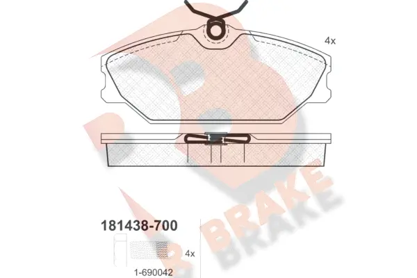 Brake Pad Set, disc brake (RB1438-700)