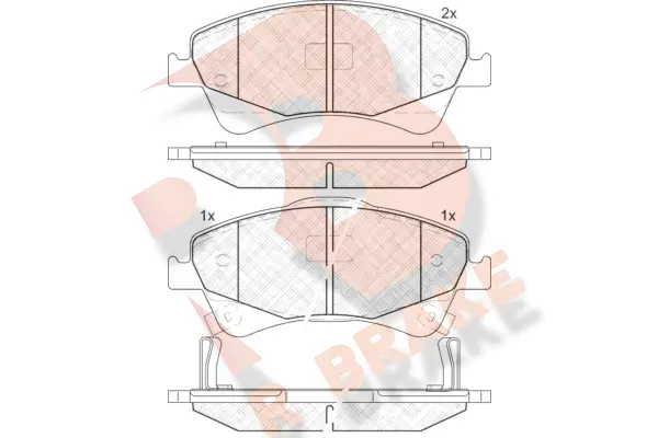Brake Pad Set, disc brake (RB1892)