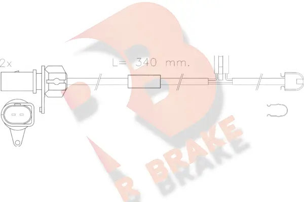 Warning Contact, brake pad wear (610566RB)