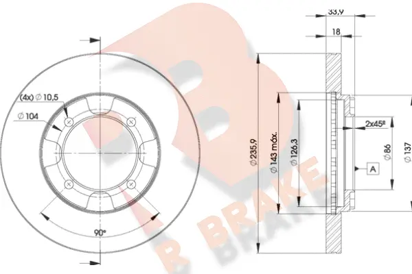 Brake Disc (78RBD28735)