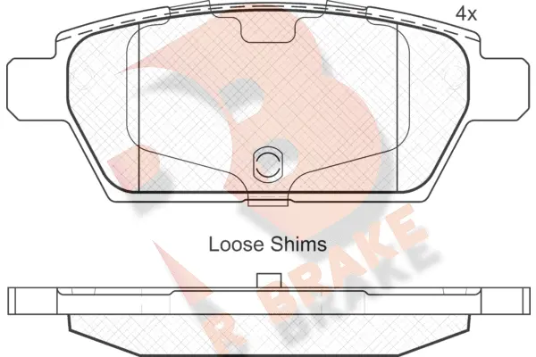 Brake Pad Set, disc brake (RB1975)