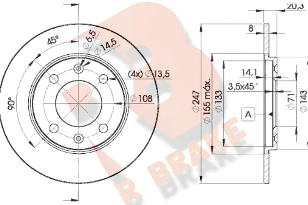 Brake Disc (78RBD24699)