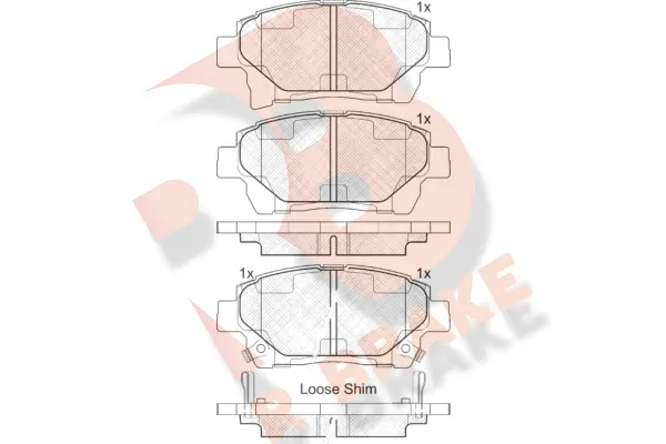 Brake Pad Set, disc brake (RB1926)