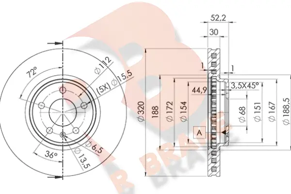 Brake Disc (78RBD26076)