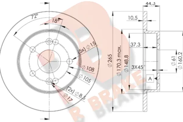 Brake Disc (78RBD24297)