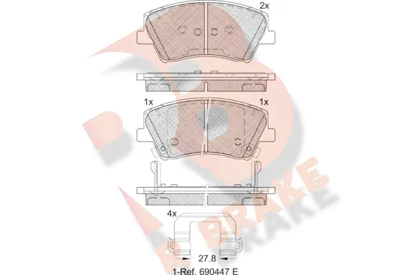 Brake Pad Set, disc brake (RB2314)