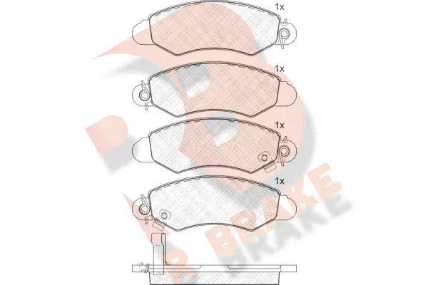 Brake Pad Set, disc brake (RB1293)