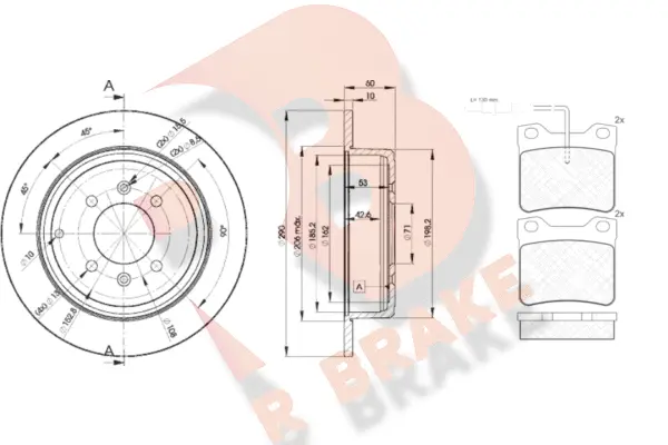 Brake Kit, disc brake (3R07874250)
