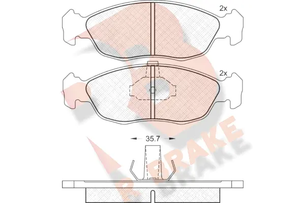 Brake Pad Set, disc brake (RB1121)