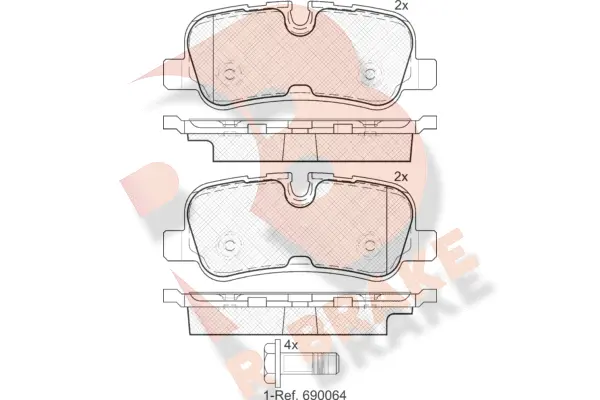 Brake Pad Set, disc brake (RB1946)