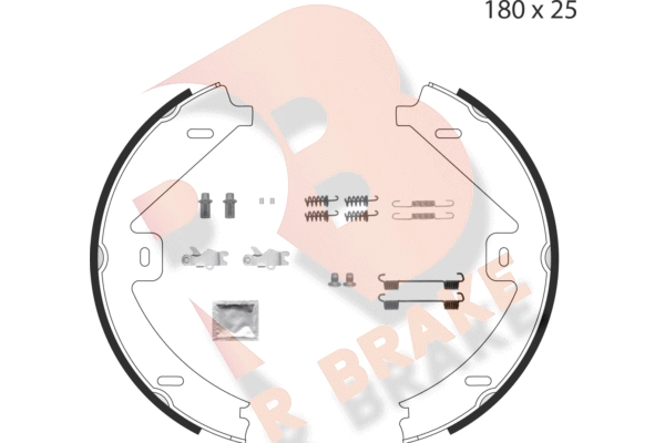 Brake Shoe Set, parking brake (79RBPB4016)