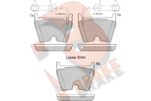 Brake Pad Set, disc brake (RB2113-202)