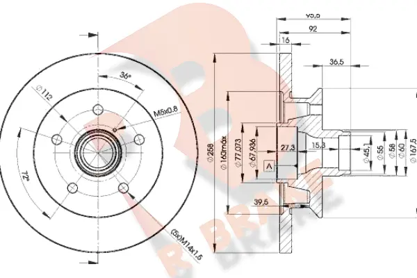 Brake Disc (78RBD13113)