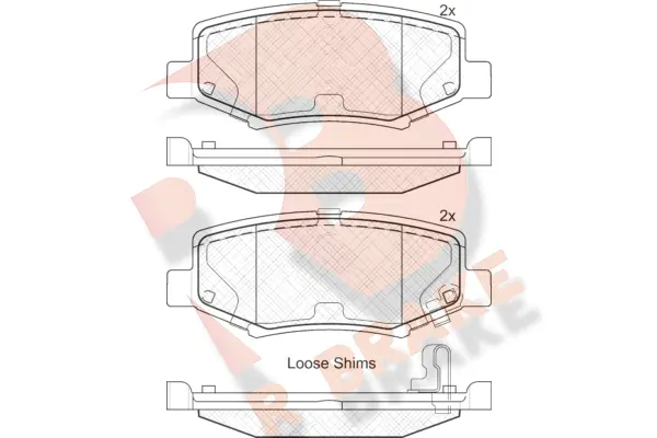 Brake Pad Set, disc brake (RB1909)