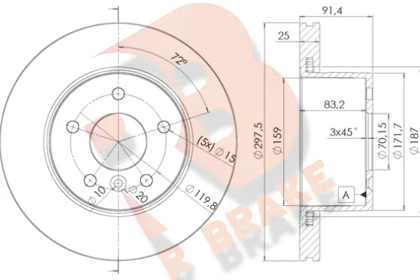 Brake Disc (78RBD10380)