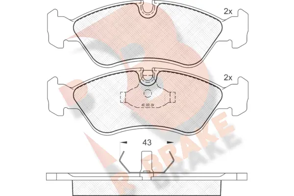 Brake Pad Set, disc brake (RB1366)