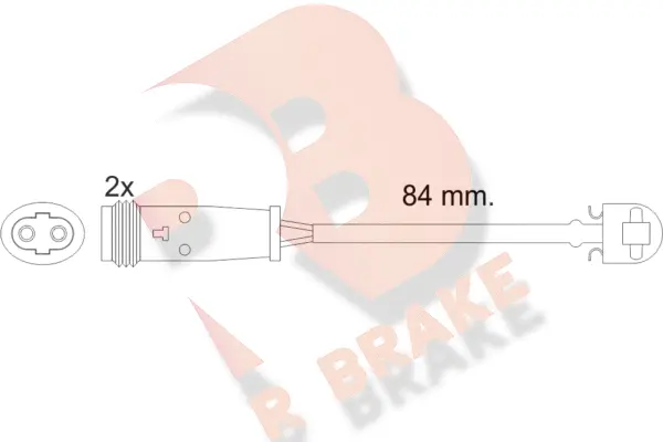 Warning Contact, brake pad wear (610484RB)