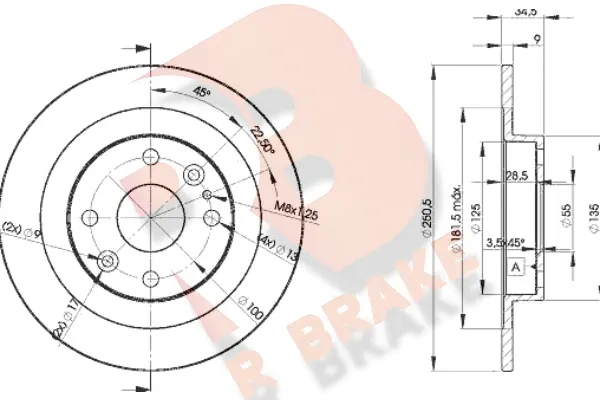 Brake Disc (78RBD23257)