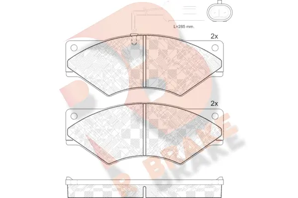 Brake Pad Set, disc brake (RB1328)