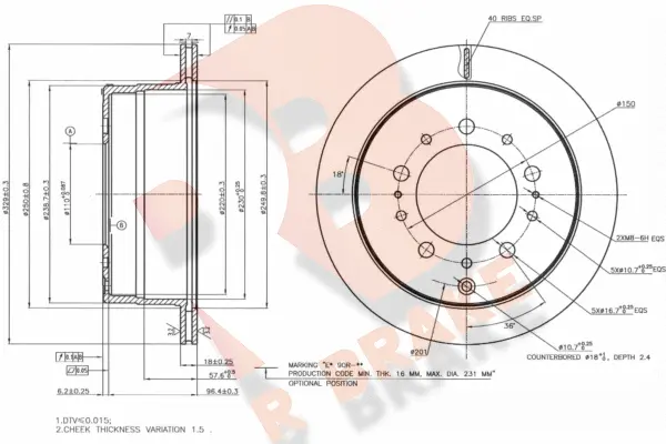 Brake Disc (78RBD11264)