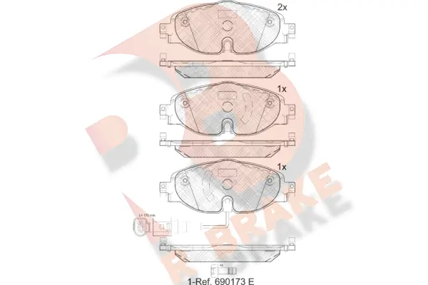 Brake Pad Set, disc brake (RB2111)