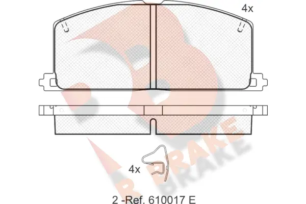 Brake Pad Set, disc brake (RB0462)