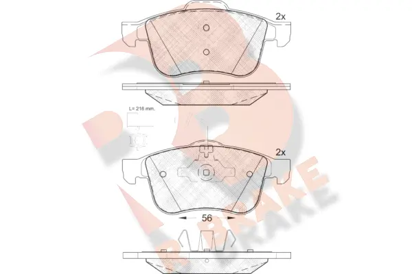 Brake Pad Set, disc brake (RB1772)
