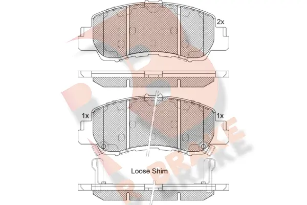 Brake Pad Set, disc brake (RB2340)