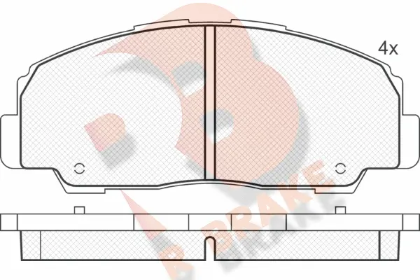Brake Pad Set, disc brake (RB1022)