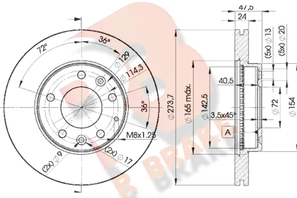 Brake Disc (78RBD23267)