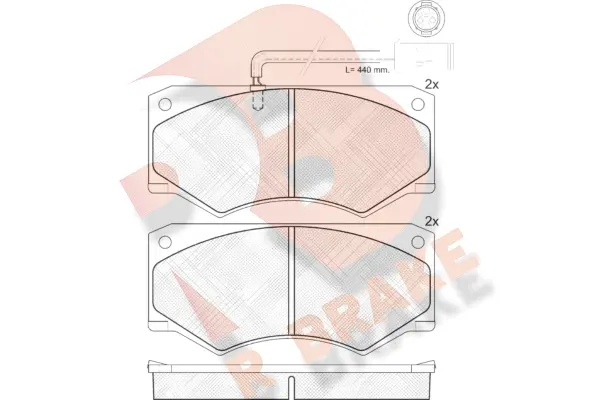 Brake Pad Set, disc brake (RB0731)