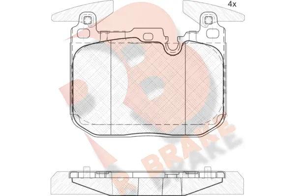 Brake Pad Set, disc brake (RB2093)