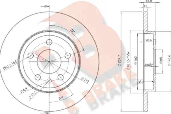 Brake Disc (78RBD25316)