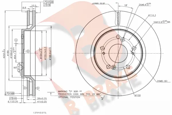 Brake Disc (78RBD22950)