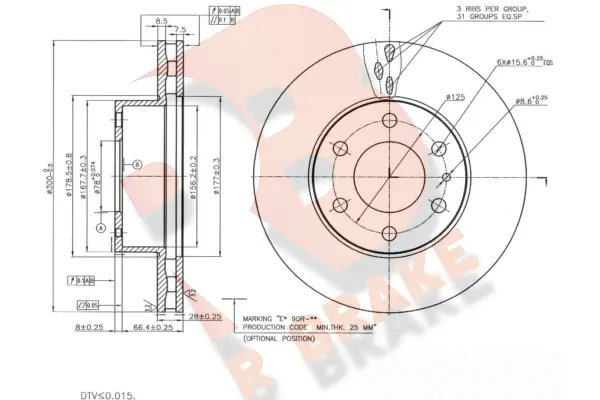 Brake Disc (78RBD28761)