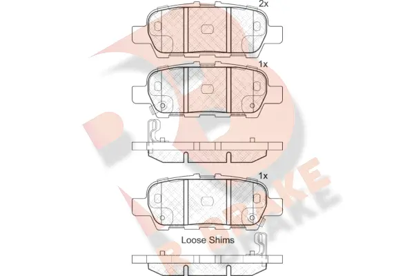 Brake Pad Set, disc brake (RB1901-203)